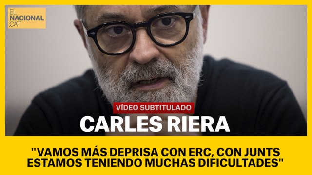 Vamos más deprisa con ERC, con Junts estamos teniendo muchas dificultades