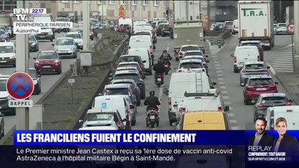 Confinement: jusqu’à 400 km de bouchons cumulés enregistrés en Île-de-France
