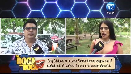 Ex de Jaime Enrique Aymara asegura que él le debe 5 meses de pensión alimenticia