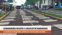 Gendarmería interceptó un cargamento de más de 4.500 kilos de marihuana con un valor superior a los 700 millones de pesos