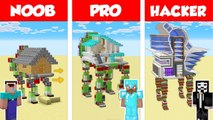 Minecraft NOOB vs PRO- MODERN WALKING HOUSE CHALLENGE in Minecraft _ Animation