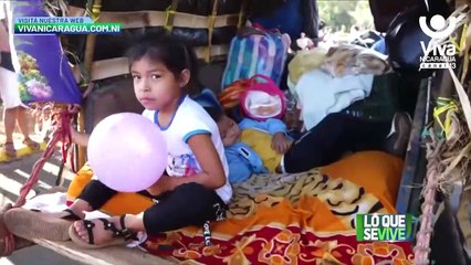 Carretas peregrinas de Masaya a su encuentro con Jesús del Rescate