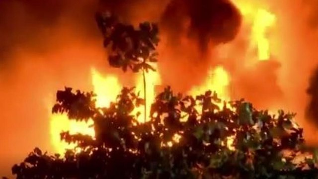 Massive fire breaks out at printing factory in Ahmedabad