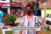 Los Olivos: vecinos fastidiados por familia que acumula desechos