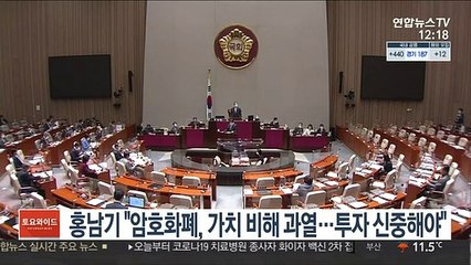 홍남기 "암호화폐, 가치 비해 과열…투자 신중해야"