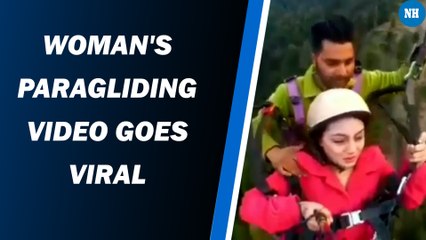 Now, a woman's paragliding video goes viral
