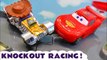 Disney Cars Lightning McQueen Hot Wheels Knockout Racing with Toy Story 4 Woody and Transformers Optimus Prime in this Family Friendly Funlings Race for Kids by Kid Friendly Family Channel Toy Trains 4U