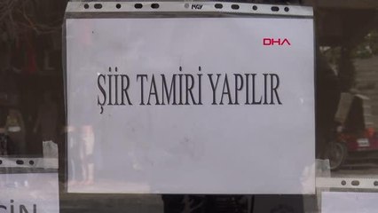 KAHRAMANMARAŞ Camına 'Şiir tamir edilir' yazdığı çay ocağına gelen amatör şairlere yardımcı oluyor