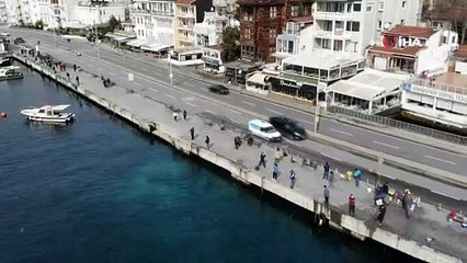 Balıkçılar Bebek Sahili'ne akın etti