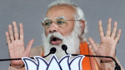 Video herunterladen: Bengal: PM Modi says Didi stopping Centre schemes