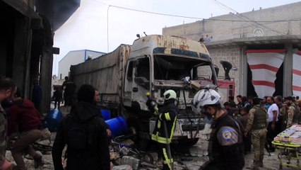 Suriye'nin kuzeyindeki Bab'da bombalı terör saldırısı: 1 ölü, 2 yaralı