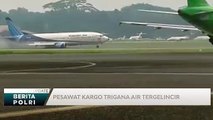 Pesawat Trigana Air Tergelincir di Bandara Halim Perdana Kusuma