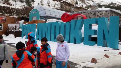 ERZURUM - Yerli ve yabancı turistler Palandöken ve Cıbıltepe'de yoğunluk oluşturdu