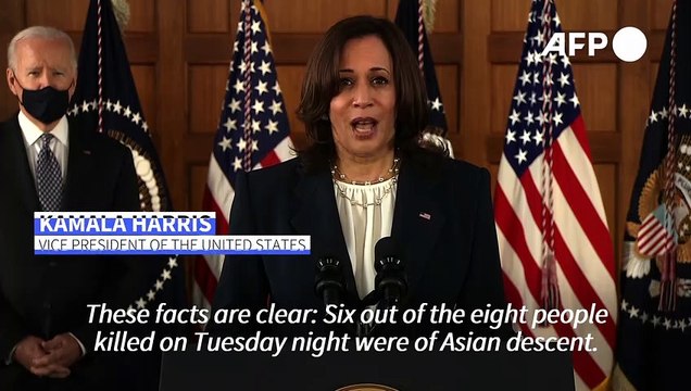 'Racism is real in America': Harris after Atlanta shootings