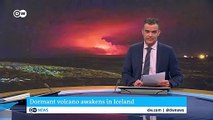 Volcano eruption lights up Iceland sky after weeks of earthquakes _ DW News