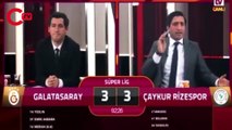 Rizespor’un golü sonrası GS TV spikerinin tepkisi sosyal medyada gündem oldu