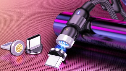 SOLIDMAG 2.0™ Câble De Charge Magnétique 3-En-1 Rotatif 540°