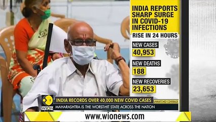 India reports nearly 40,953 new COVID-19 cases in 24 hours | World | WION News