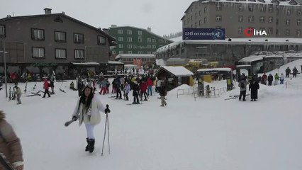 Ne sis ne de kar yağışı onlara engel olamadı