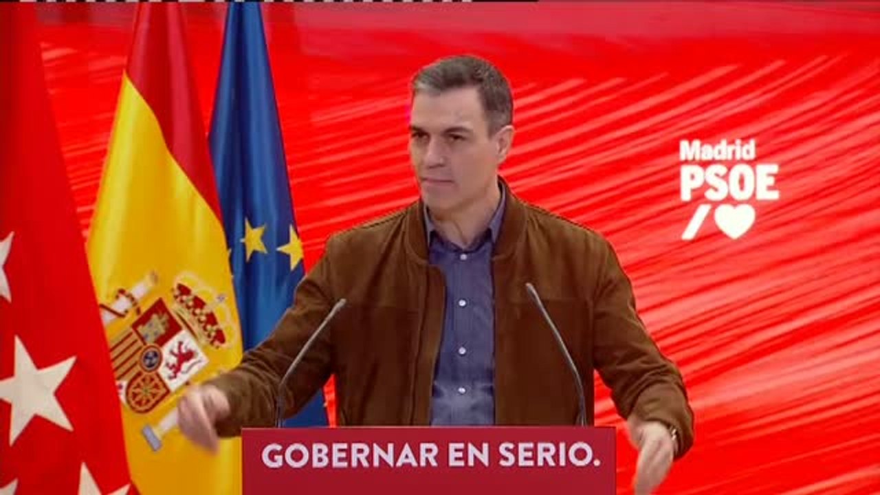 Sánchez acusa a Ayuso de tapar con "fuegos artificiales" su "cero" en gestión en Madrid