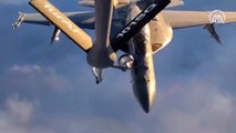 Türk Hava Kuvvetleri'nden ABD savaş uçaklarına havada yakıt ikmali