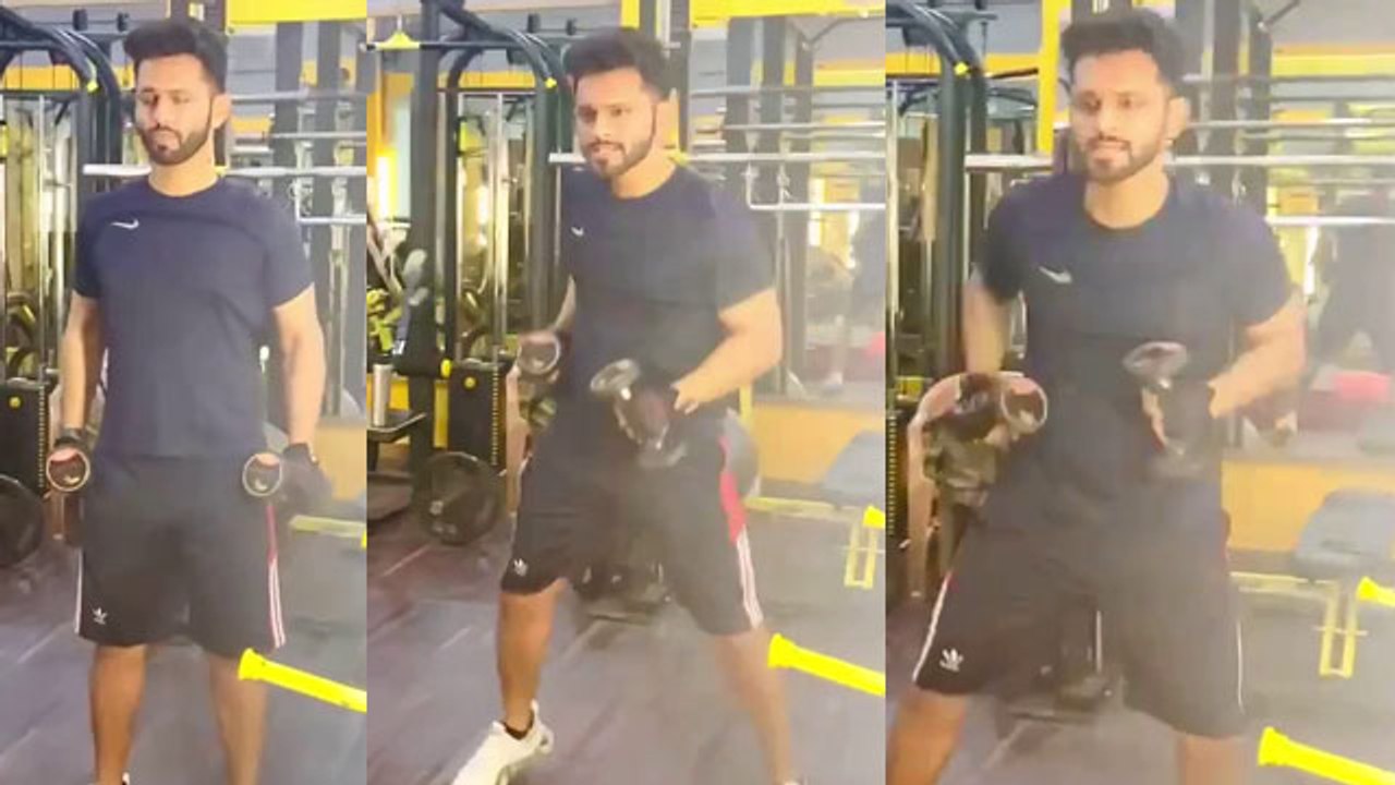 Rahul Vaidya's Amazing Funny Workout Video Checkout | FilmiBeat