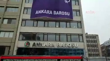 Ankara Barosu, “İstanbul Sözleşmesi yaşatır” yazılı pankartla protesto: Çekilmeyi asla ve asla kabul etmiyoruz