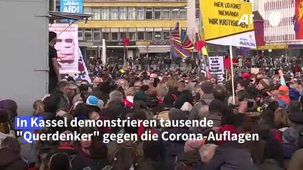 Ausschreitungen bei Querdenker-Protesten in Kassel
