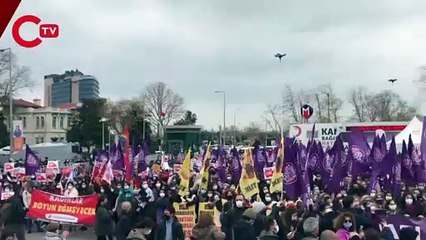 Kadınlar, İstanbul Sözleşmesi için meydanlarda! Çok sayıda gözaltı var