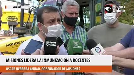 Misiones lidera la inmunización a docentes