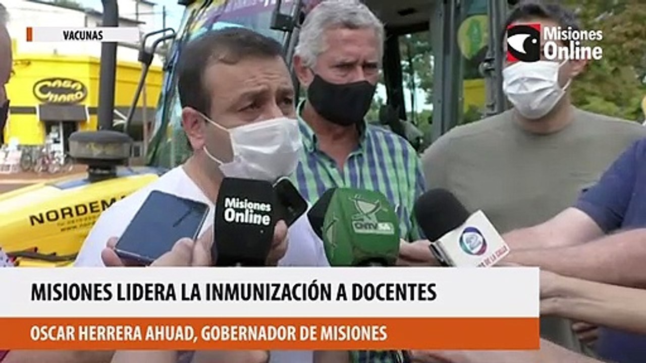 Misiones lidera la inmunización a docentes