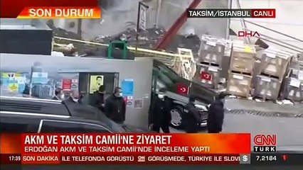 Cumhurbaşkanı Erdoğan'dan AKM'de inceleme