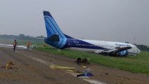 Sortie de piste pour un Boeing 737 à l'atterrissage en Indonésie