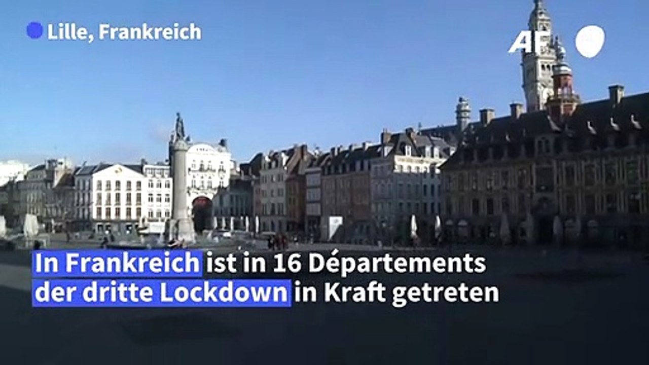Dritter Lockdown in Teilen Frankreichs in Kraft getreten