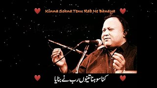 Kinna Sohna Tenu Rab ne banaya status - Nusrat Fateh Ali khan  -  nfak status