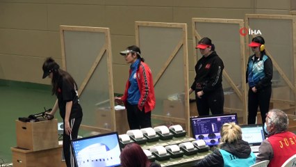 Havalı Silahlar Türkiye Şampiyonası kadınlar tabanca yarışları sona erdi