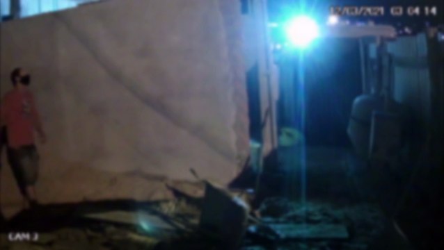 Câmeras flagram ação de ladrões em obra no Conjunto Riviera