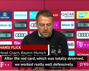 Flick hails 10-man Bayern to maintain Bundesliga lead ahead of Leipzig showdown