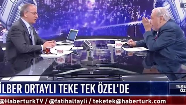 İlber Ortaylı canlı yayında olduğunu unuttu! Hasan Cemal aptalın biri