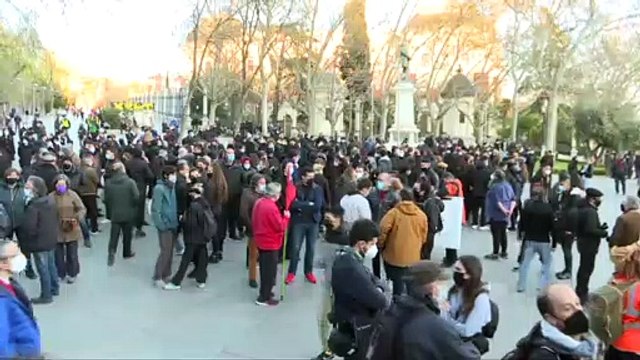 La manifestación a favor de Hasél en Madrid se disuelve sin incidencias