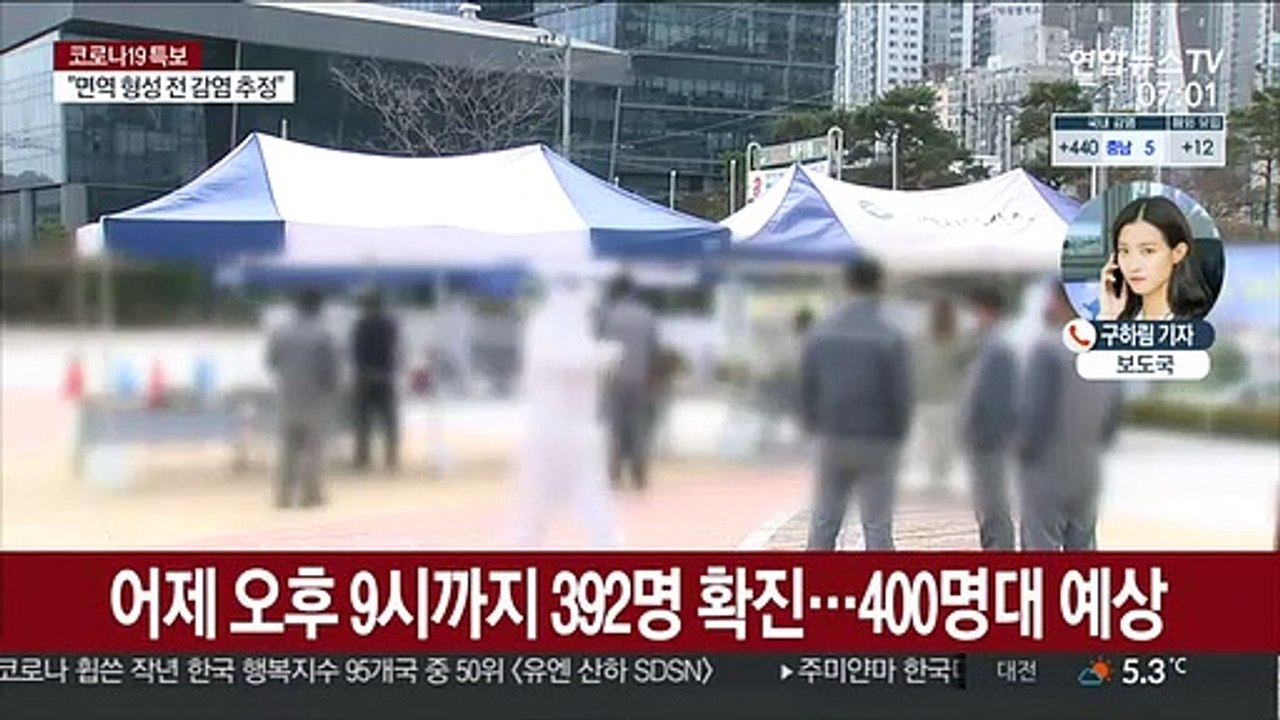 외국인 유학생 줄줄이 감염…오늘 400명대 예상