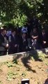 Erdoğan, Erol Olçok'un mezarı başında Kur'an okudu