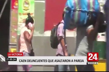 La Victoria: detienen a delincuentes que robaron dinero a pareja en la avenida Luna Pizarro