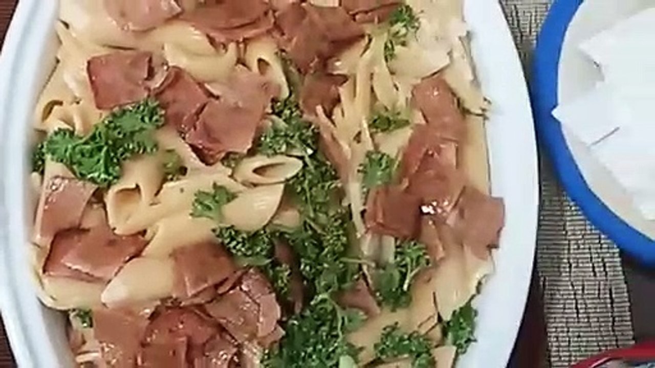 white pasta