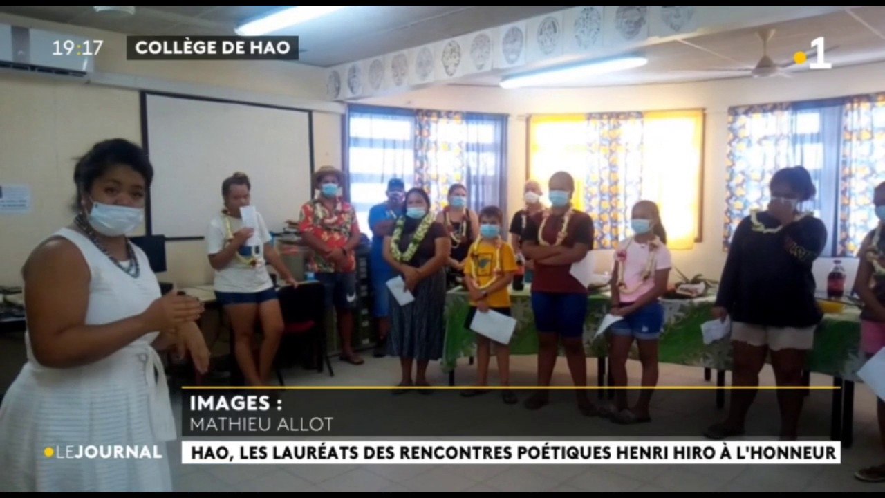 Hao, les lauréats des rencontres poétiques Henri Hiro à l'honneur
