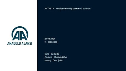 ANTALYA - Bir kişi parkta ölü bulundu