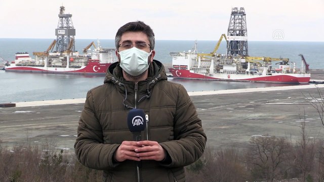 ZONGULDAK - Fatih ve Kanuni gemileri, yeni sondaj için Filyos Limanı'nda hazırlıklarını sürdürüyor