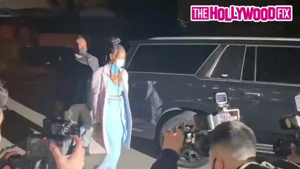 Rihanna Dodges Cardi B Questions While Leaving Dinner At Georgio Baldi In Santa Monica