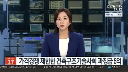 가격경쟁 제한한 건축구조기술사회 과징금 5억