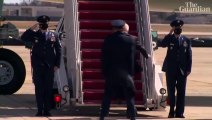 Joe Biden stumbles on steps of Air Force One